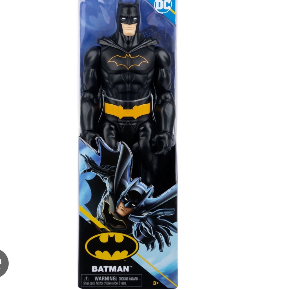 The image shows a DC Comics Batman 12-inch
Action Figure. ®